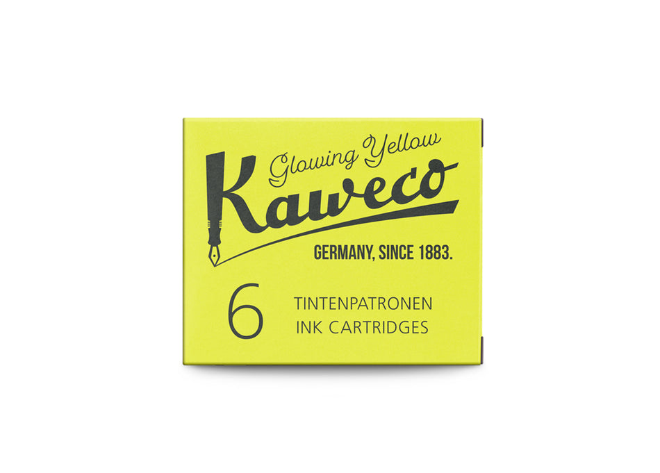 Kaweco Ink cartridges 6 pieces glowing yellow