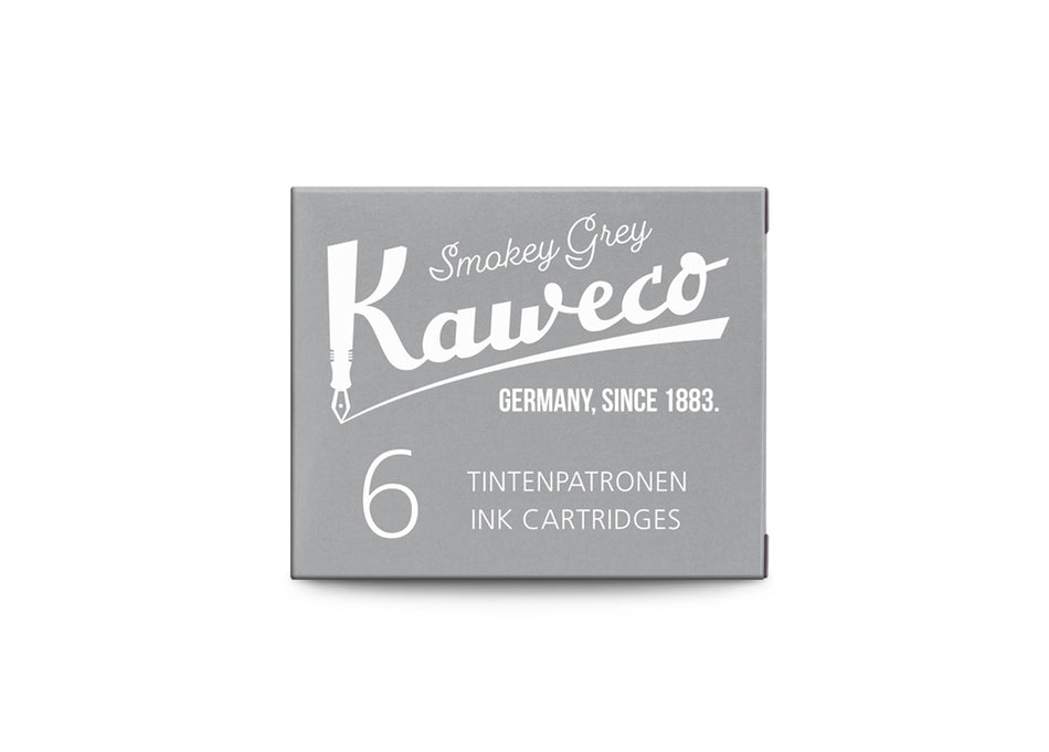 Kaweco Ink cartridges 6 pieces smokey grey
