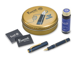 Kaweco AL Sport Piston Filler Fountain Pen - Navy (Starter Set)