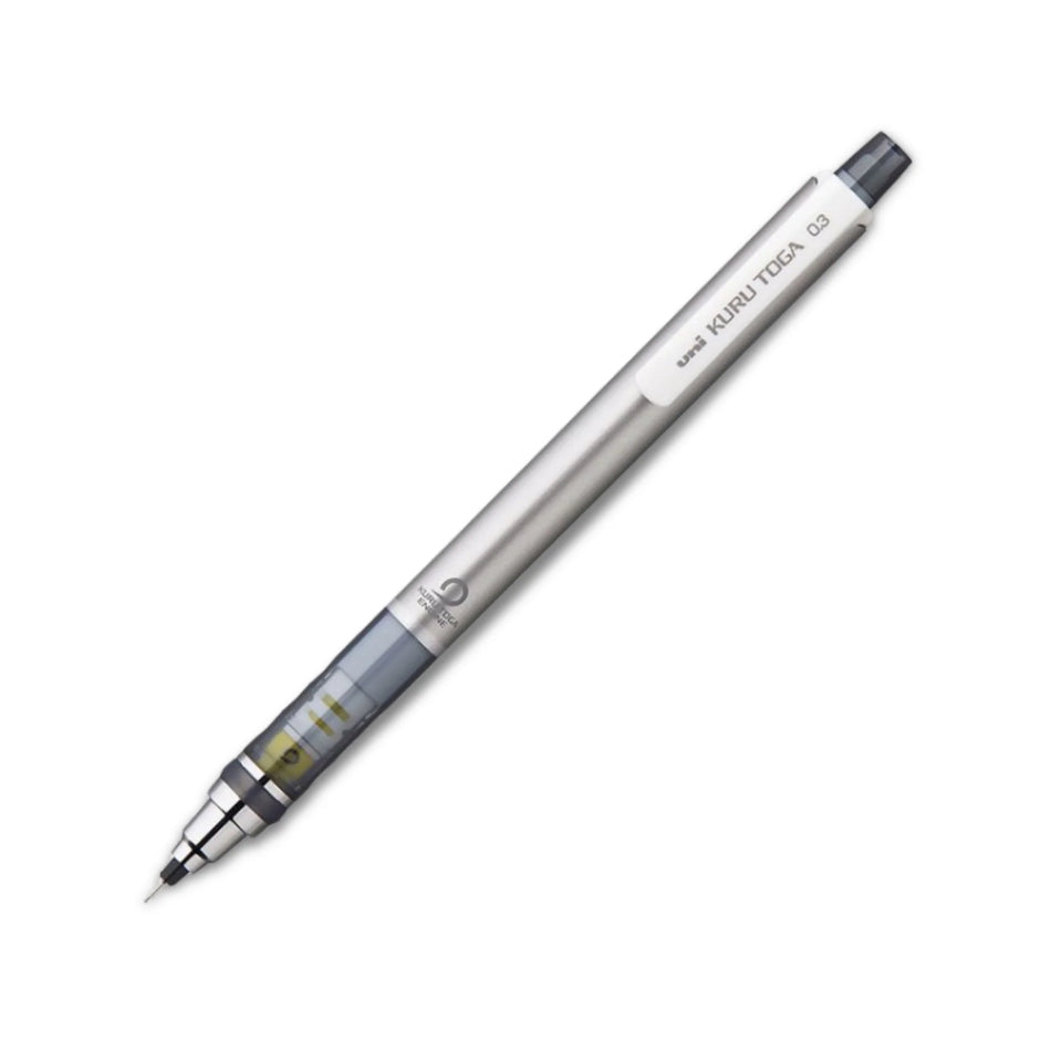 Uni Kuru Toga Mechanical Pencil 0.3 mm - Silver