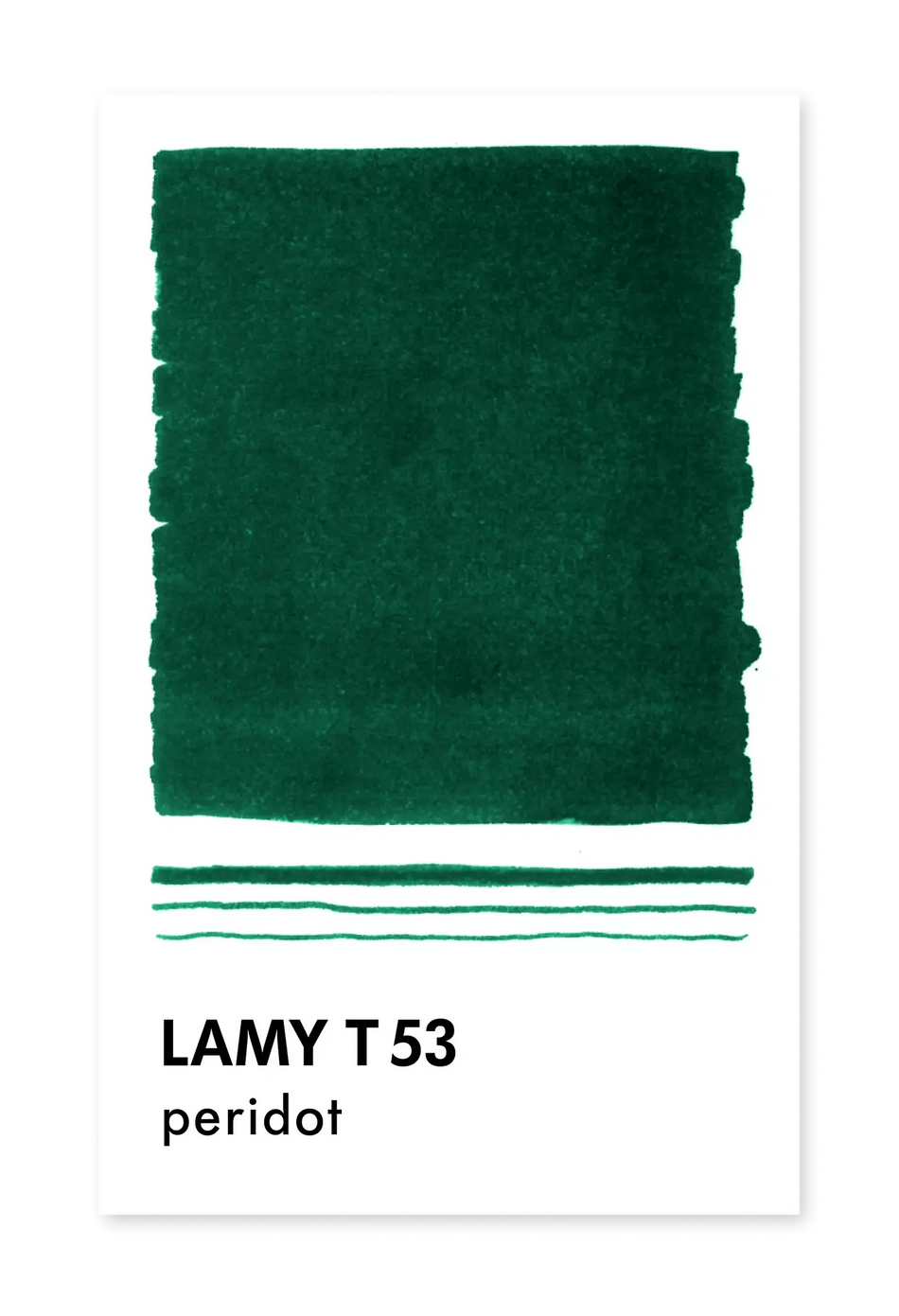 Lamy T53 Crystal Ink Series (30ml) - Peridot