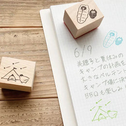 NB Yamanoha Chonaikai Wood Stamp Set – Camping