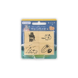 NB Yamanoha Chonaikai Wood Stamp Set – Camping