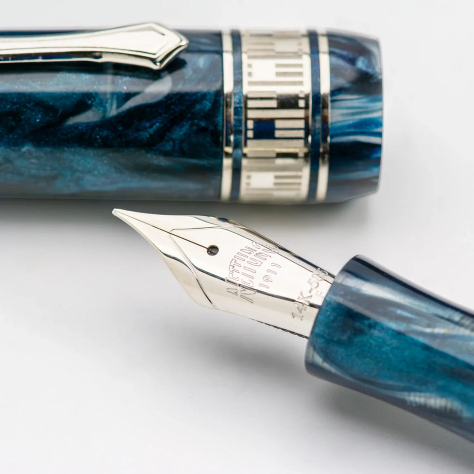 Nettuno Superba Fountain Pen - Blue Mamba Suspended Animation (Limited Edition)