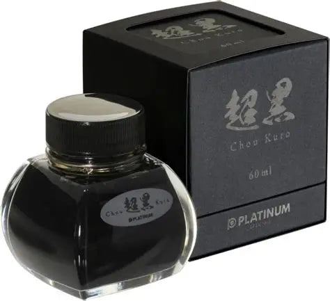 Platinum Premium Pigment Fountain Pen Ink 60ml (Waterproof) - Chou Kuro