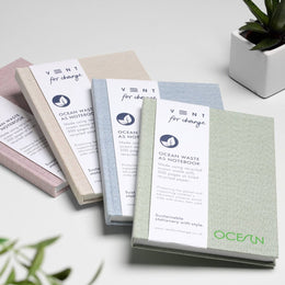 VENT for change A5 Ocean Waste Lined Notebook - Green Algae