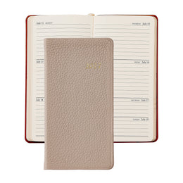 GI 2027 6' Pocket Datebook Pebble Grain Leather - Beachwood