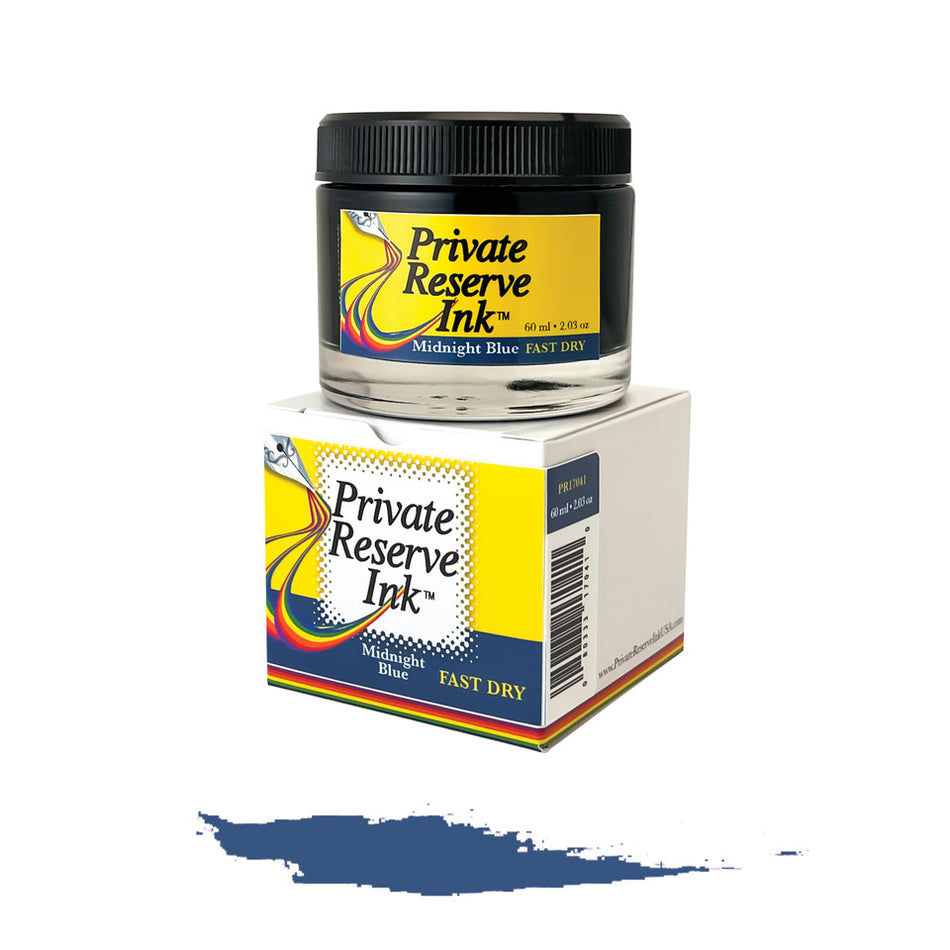 Private Reserve Quick Dry Ink (60ml) - Midnight Blue (Blue Black)