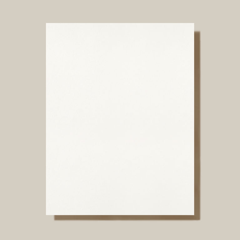 Crane 32LB.  Pearl White Kid Finish 8 1/2 x 11 Sheet