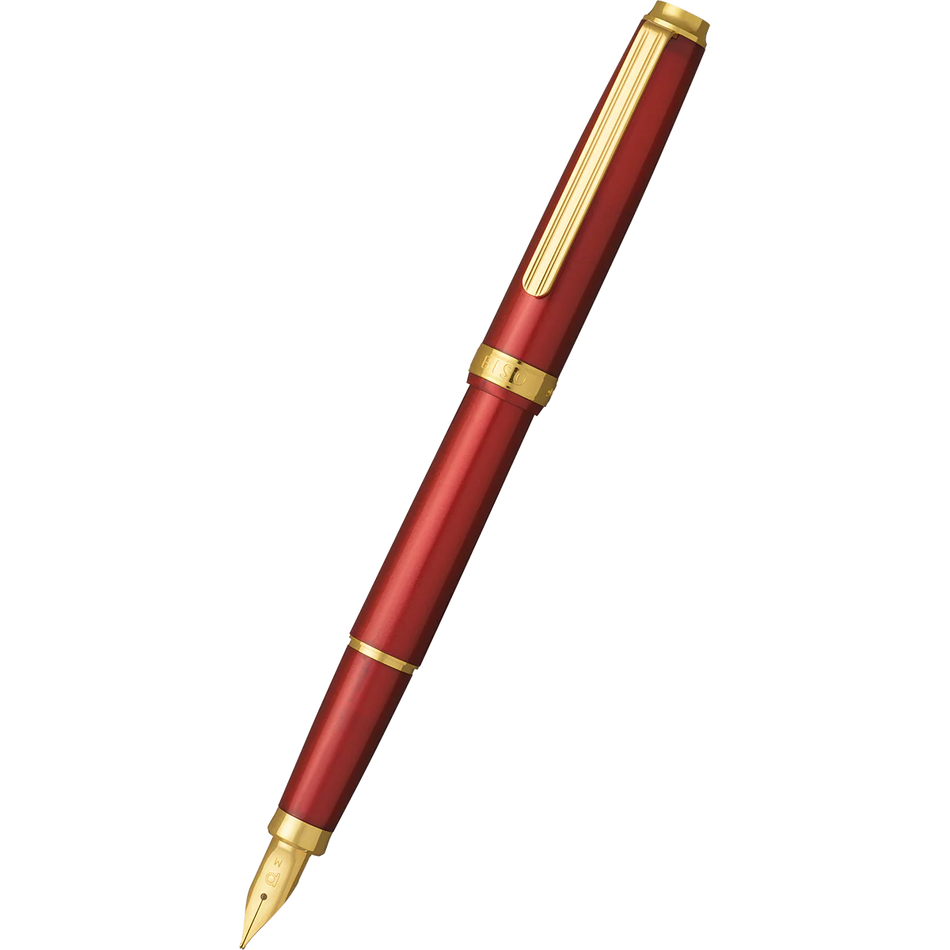 Platinum Biso Fountain Pen - Flame Red