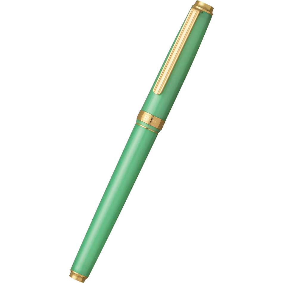 Platinum Biso Fountain Pen - Sparkle Mint Green