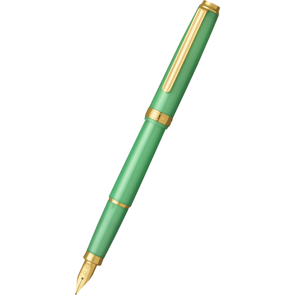 Platinum Biso Fountain Pen - Sparkle Mint Green