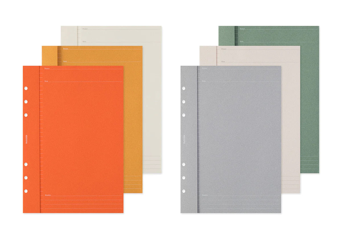 PLOTTER Project Manager 6 Color Assortment - A5 Size – Flax Pen to Paper