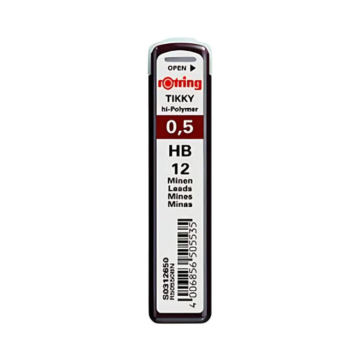 Rotring Tikky Hi-Polymer Pencil Lead - 0.5 mm - HB