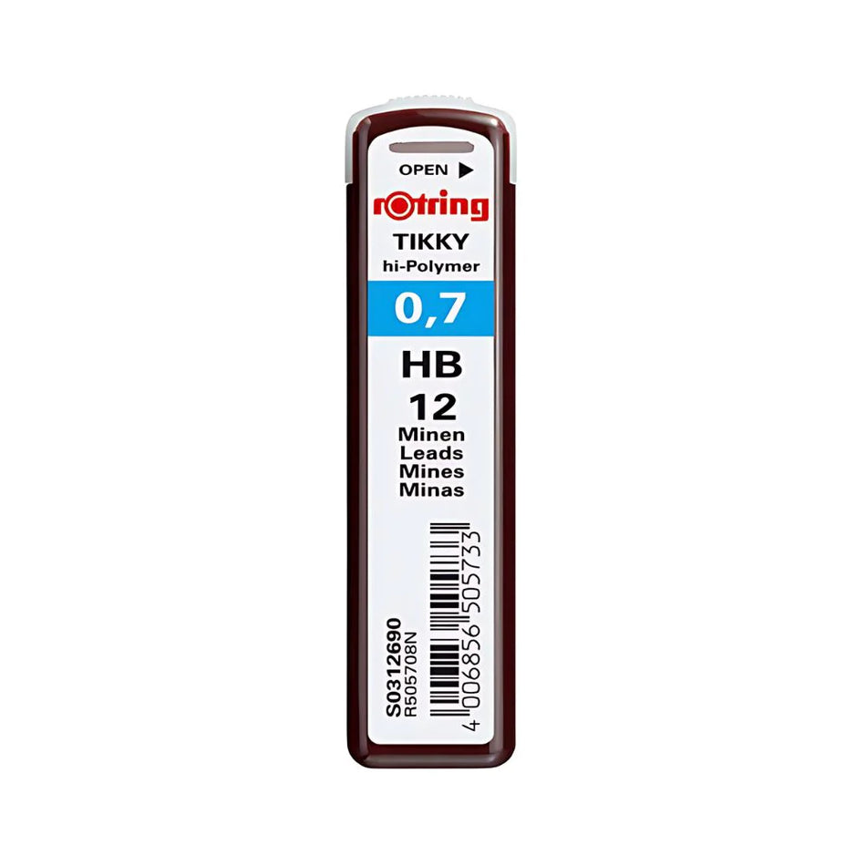 Rotring Tikky Hi-Polymer Pencil Lead - 0.7 mm - HB