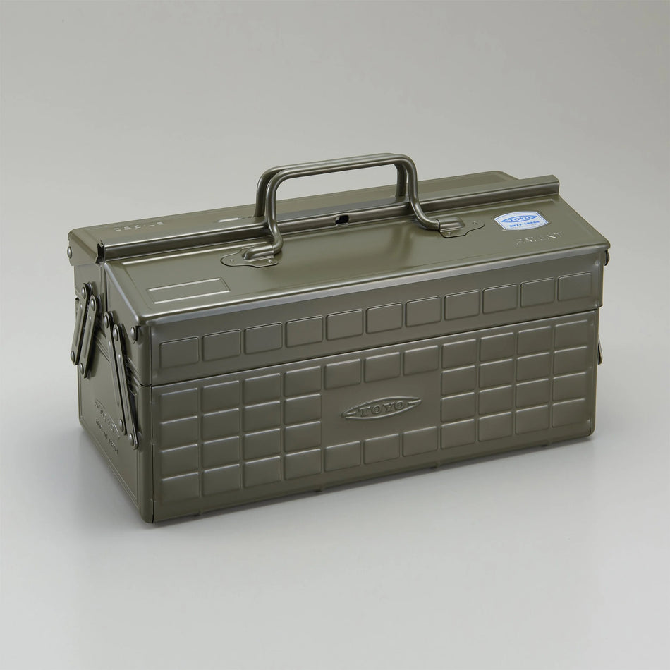 Toyo Steel Co. Steel Cantilever Toolbox - Military Green