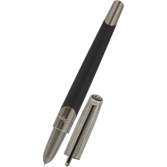 S.T. Dupont Defi Millennium Fountain Pen - Matte Black/Gunmetal