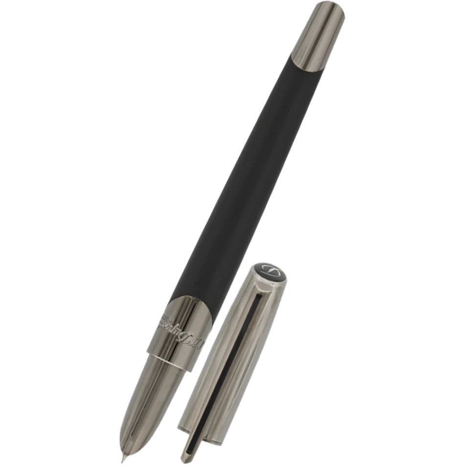 S.T. Dupont Defi Millennium Fountain Pen - Matte Black/Gunmetal