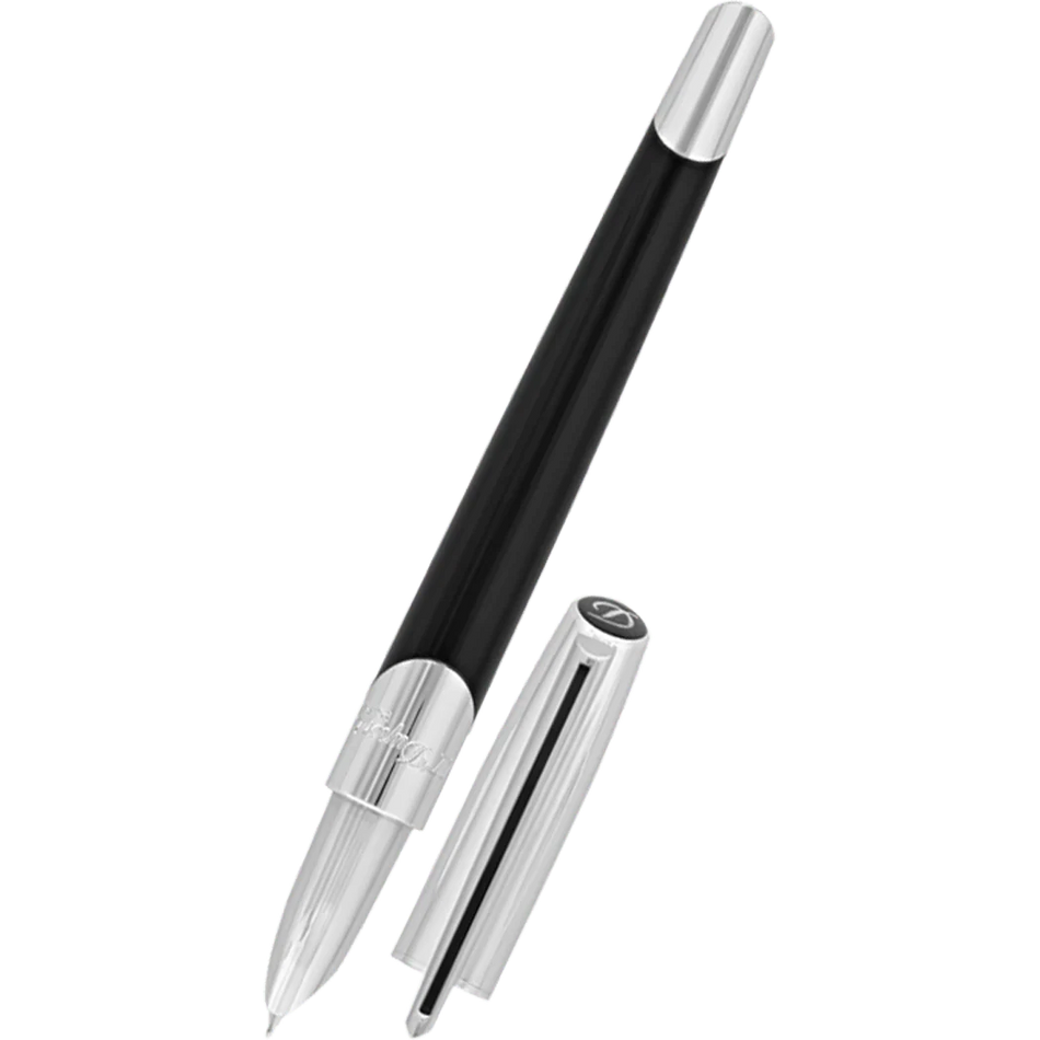 S.T. Dupont Defi Millennium Fountain Pen - Black/Silver