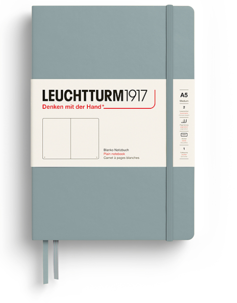 LEUCHTTURM1917 Notebook HC Medium (A5), 251 p, Plain - Dove
