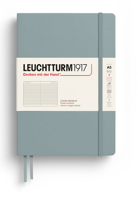 LEUCHTTURM1917 Notebook HC Medium (A5), 251 p, Ruled - Dove