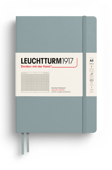 LEUCHTTURM1917 Notebook HC Medium (A5), 251 p, Squared - Dove