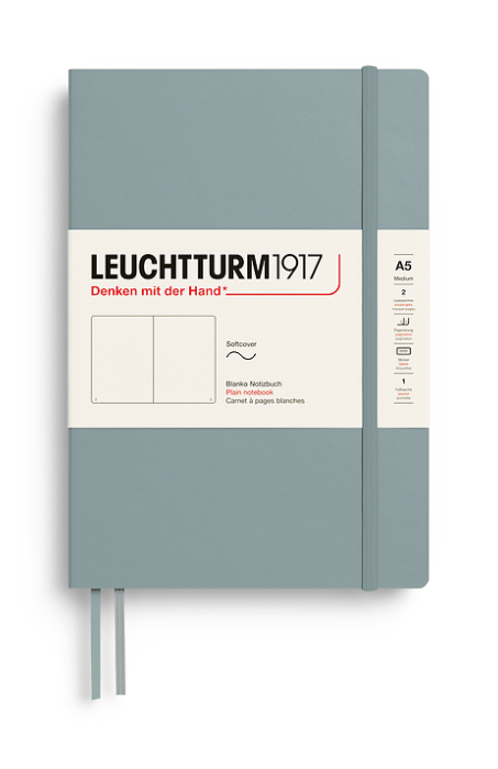 LEUCHTTURM1917 Notebook SC Medium (A5), 123 p, Plain - Dove