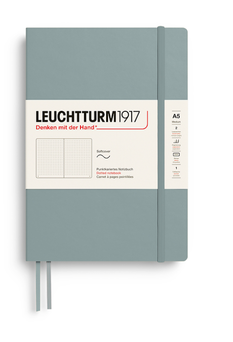 LEUCHTTURM1917 Notebook SC Medium (A5), 123 p, Dotted - Dove