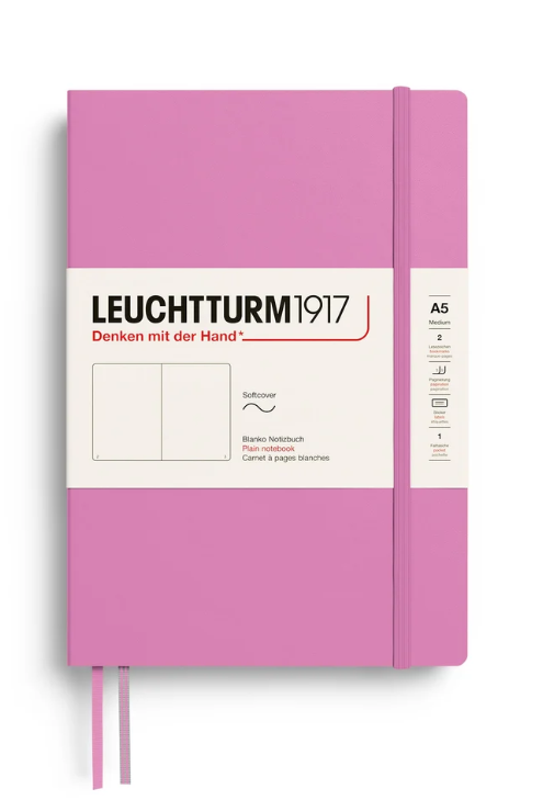 LEUCHTTURM1917 Notebook SC Medium (A5), 123 p, Plain- Bubblegum