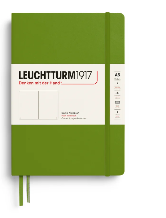 LEUCHTTURM1917 Notebook HC Medium (A5), 251 p, Plain - Moss
