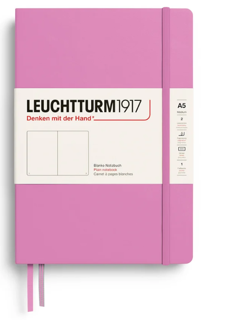 LEUCHTTURM1917 Notebook HC Medium (A5), 251 p, Plain- Bubblegum