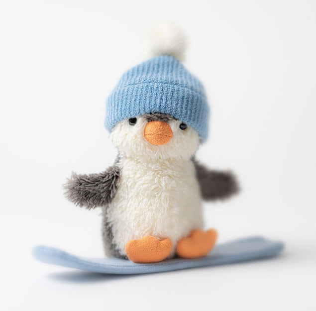 Jellycat Peanut Penguin Snowboarding