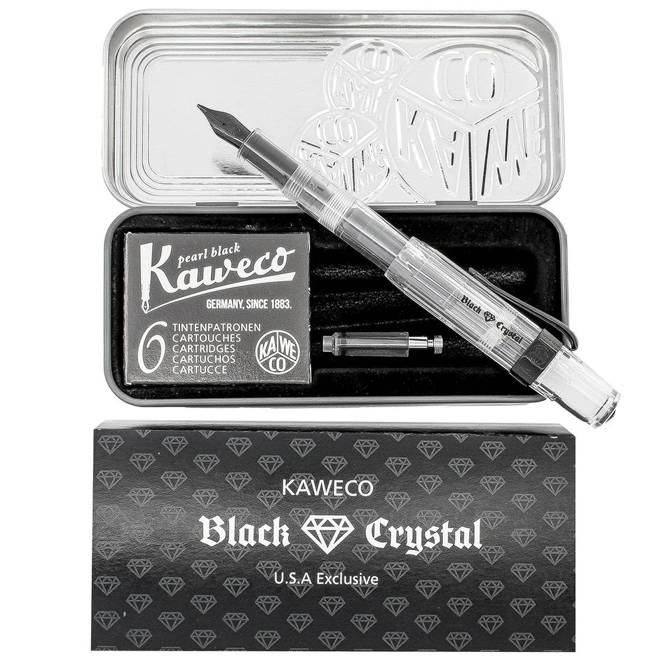 Kaweco Sport Classic Fountain Pen - Black Crystal - Fine