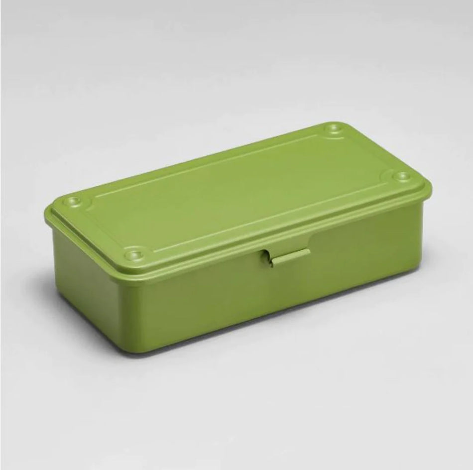 Toyo Steel Co. Japanese Stackable Steel Boxes - Japanese Tea Green