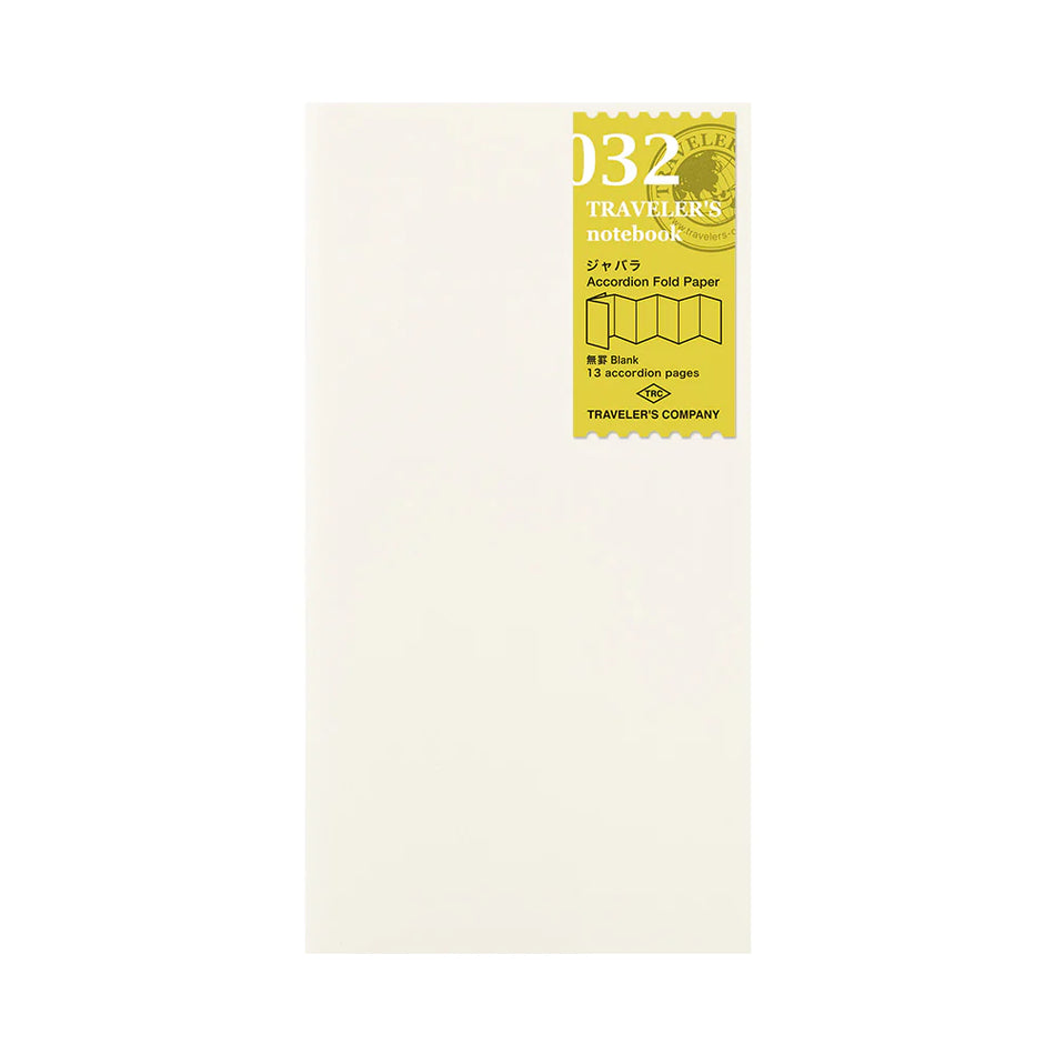 TRAVELER'S notebook Refill 032 Accordion Fold Paper (Regular Size)