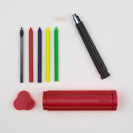 3D printed carrying case with Multifunction Art Pencil - Green