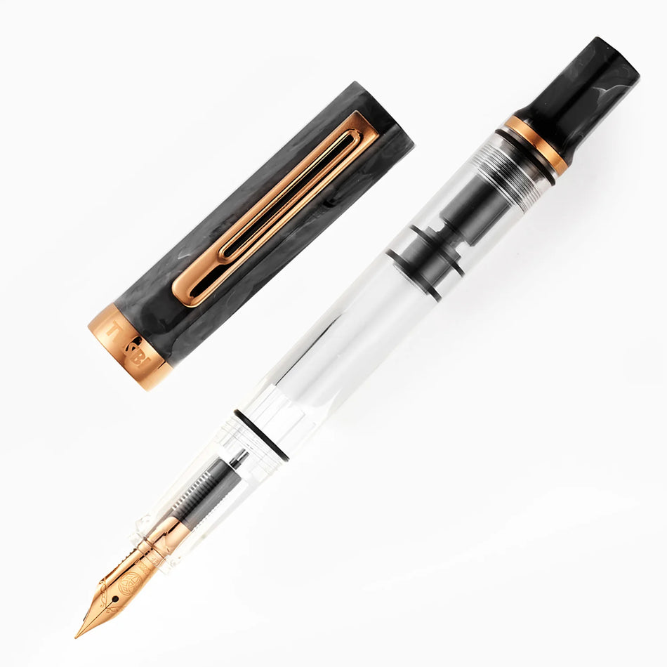 Twsbi ECO Fountain Pen - Black Marble w/ Bronze