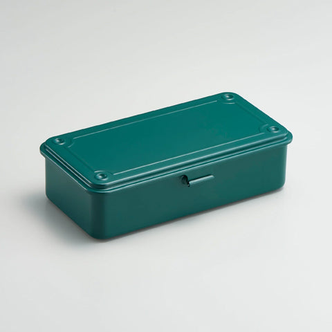 Toyo Steel Co. Japanese Stackable Steel Boxes - Antique Green