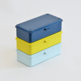 Toyo Steel Co. Steel Stackable Storage Box T-190 - Indigo Blue