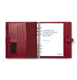 Filofax Finsbury A5 Leather Organizer - Scarlet