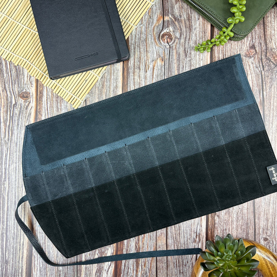 Girologio 10 Pen Roll - Midnight Noir