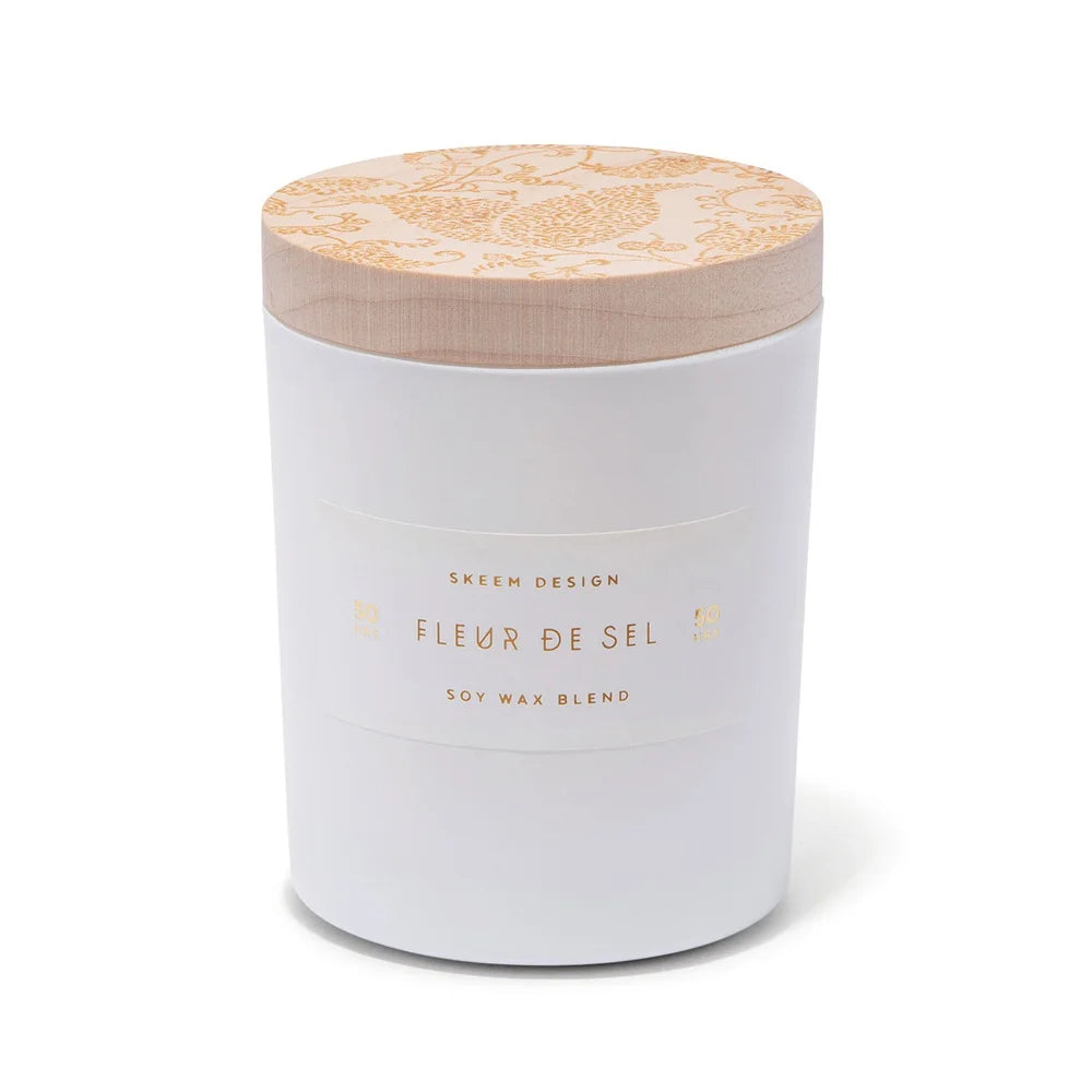 Skeem Print Block Candle - Fleur de Sel
