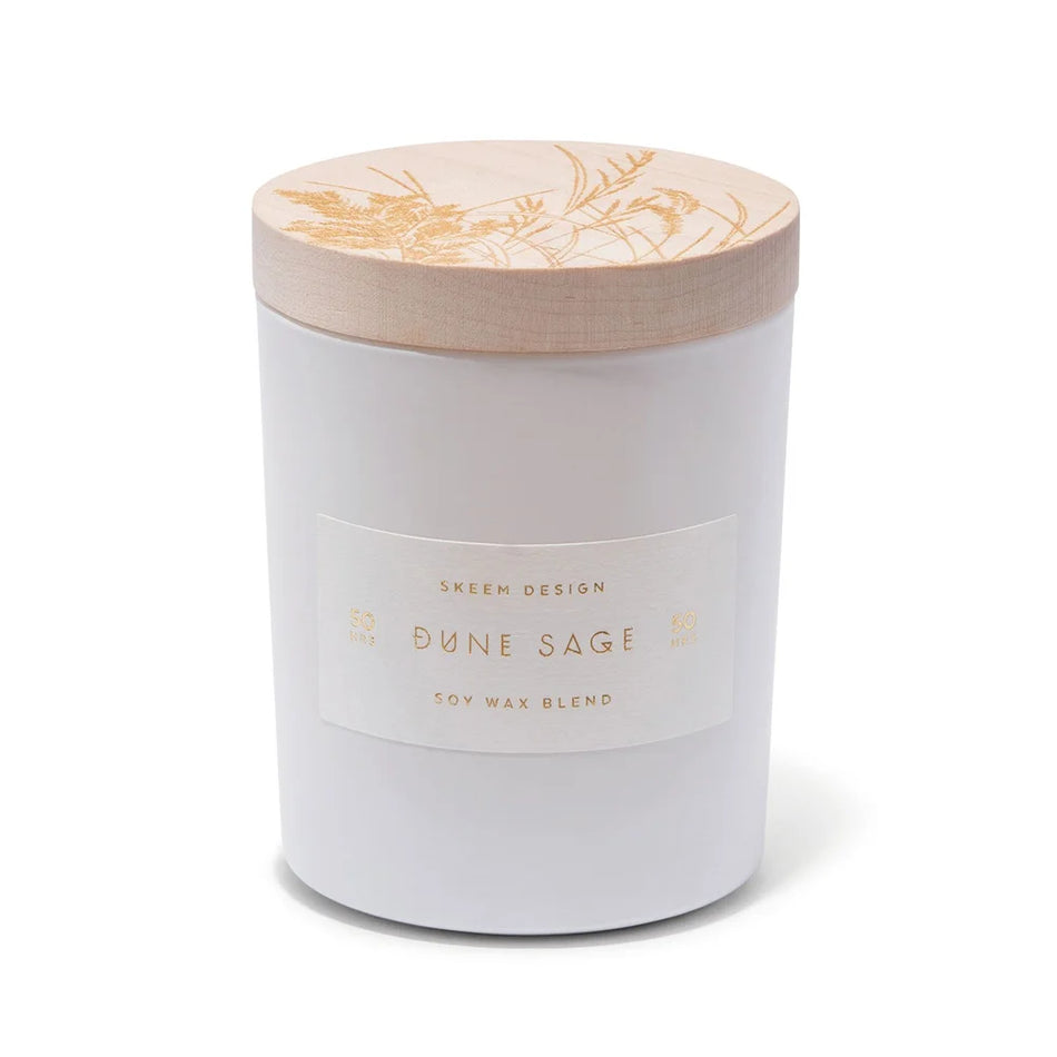 Skeem Print Block Candle - Dune Sage