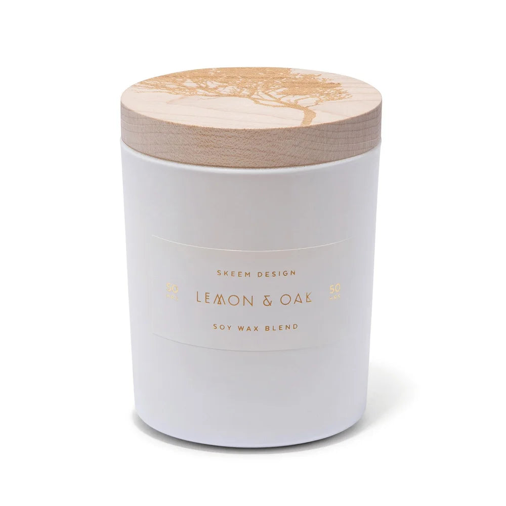 Skeem Design Print Block Triple Wick Candle Fleur de Sel - Thumbnail 3