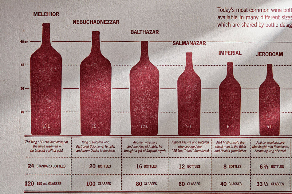 33Books Wine Bottle Taxonomy Print