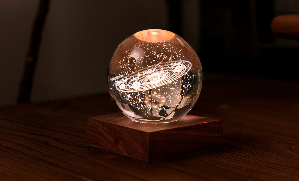 Gingko Amber Crystal Light - Solar System
