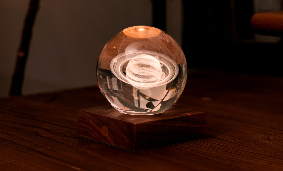 Gingko Amber Crystal Light - Saturn