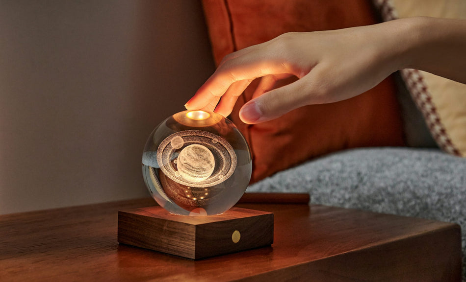 Gingko Amber Crystal Light - Saturn