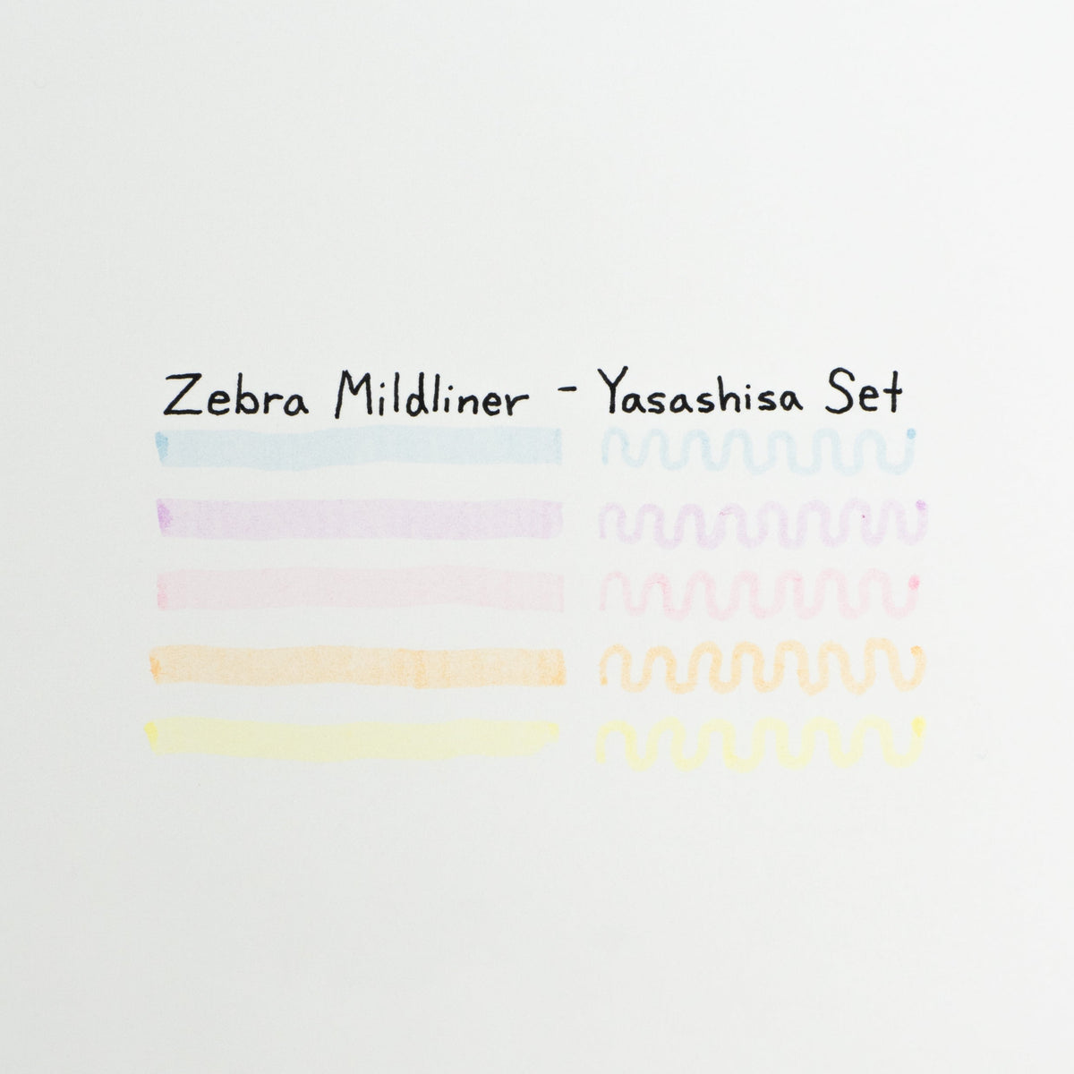 Zebra Mildliner Double Sided Highlighter - Soft Mild (Yasashisa) Color Set (New!) Swatch 5