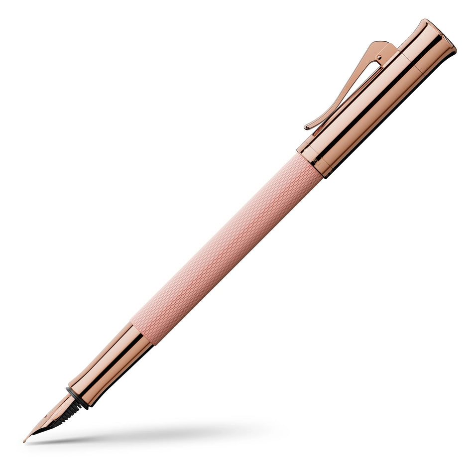 Graf Von Faber Castell Guilloche Fountain Pen - Rose Blush